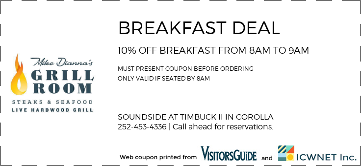 BREAKFAST DEAL 10% OFF BREAKFAST FROM 8AM TO 9AM
